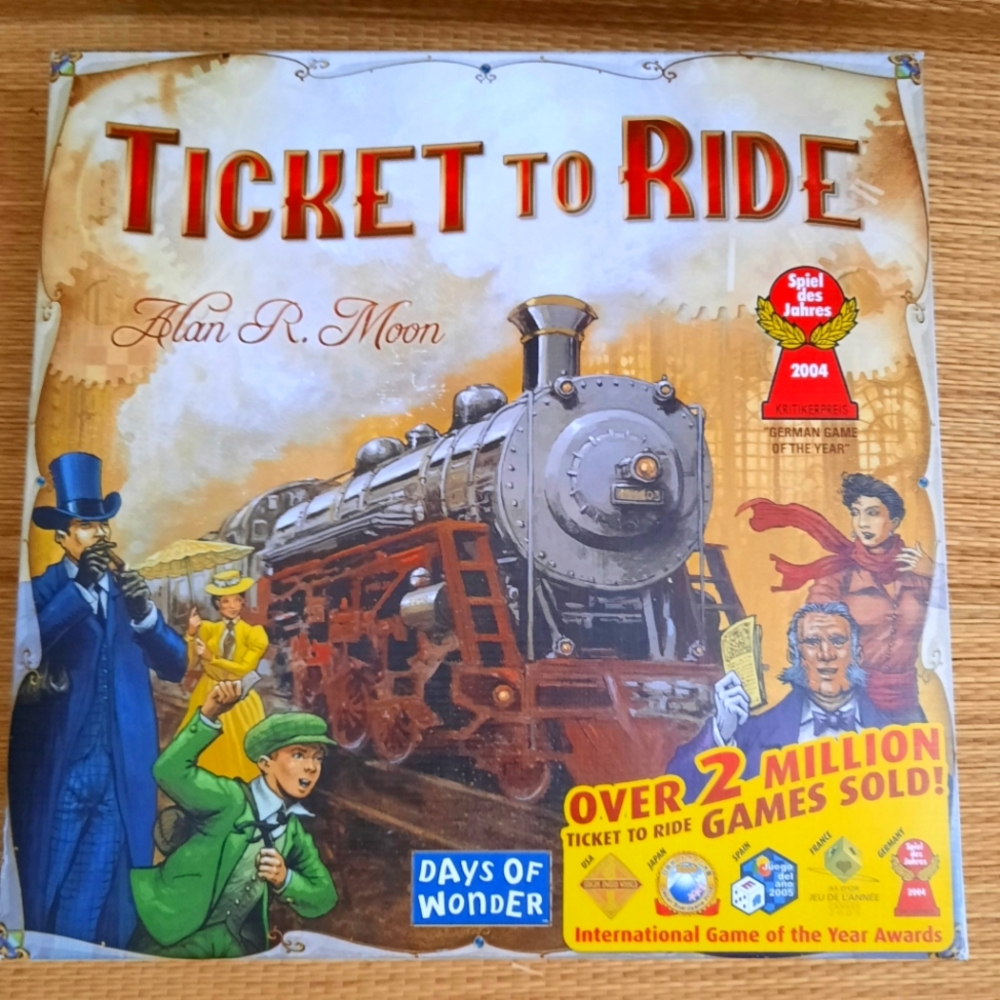 Days of Wonder Ticket to Ride Train Adventure Board Game, Alan R. Moon- Complete